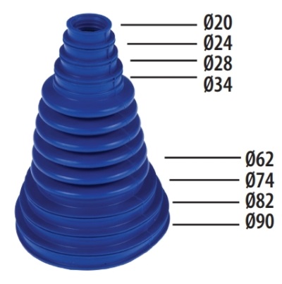 MANZETNA ZGLOB UNIVERZALNA SILIKONSKA 04051