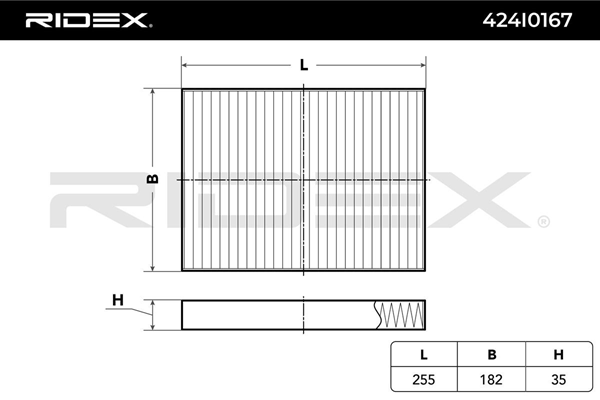 O790 FILTER KABINA RIDEX 424I0167 K1333