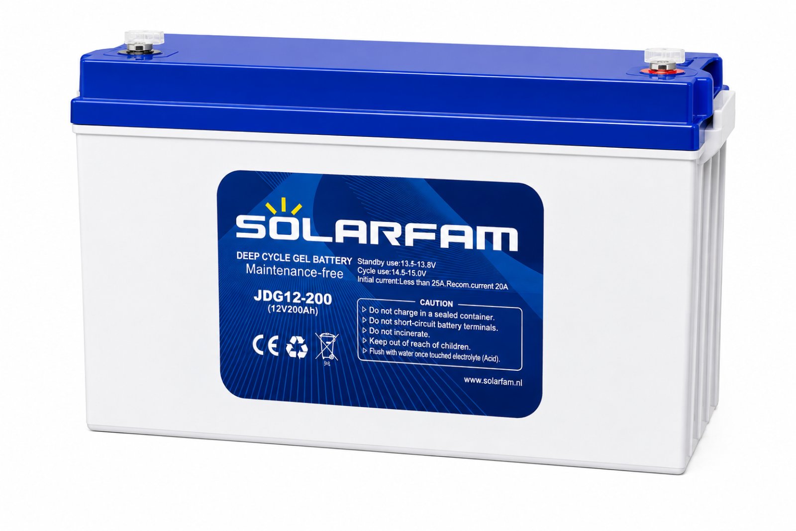 AKUMULATOR BATERIJA SOLAR GEL 12V200AH 2KW SOLMAX
