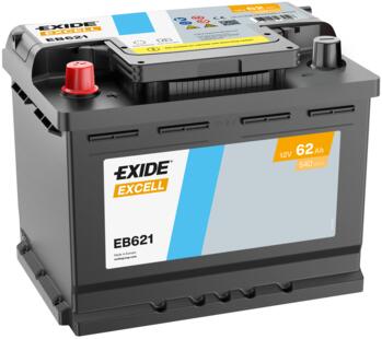AKUMULATOR EXIDE 12V62AH EB621 LEVA